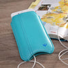 iPhone 6/6s Plus Case in Blue Vegan Leather | Screen Cleaning Sanitizing Sleeve Case