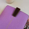 iPad mini Sleeve Case Canvas in Light Purple | Screen Cleaning Sanitizing Lining.