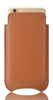 iPhone SE-2 Sleeve Case in Tan Napa Leather | Screen Cleaning and Sanitizing Lining.