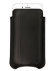 iPhone 6/6s Plus Wallet Case in Black Genuine Leather w/ Black Stitching | Screen Cleaning Sanitizing Lining.