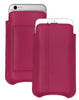 iPhone 6/6s Plus Wallet Case in Samba Red Genuine Leather | Screen Cleaning Sanitizing Lining.