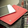 Apple iPad Sleeve in Pink Canvas | Screen Cleaning with Sanitizing Lining