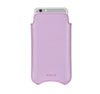 iPhone 6/6s Plus Case in Purple Vegan Leather | Screen Cleaning Sanitizing Lining | smart window.