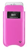iPhone 6/6s Pouch Case in Pink Napa Leather | Screen Cleaning Sanitizing Lining | smart window