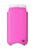 iPhone 6/6s Pouch Case in Pink Napa Leather | Screen Cleaning Sanitizing Lining.