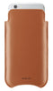 iPhone 6/6s Sleeve Case in Tan Napa Leather | Screen Cleaning Sanitizing Lining