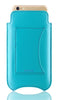 iPhone 8 / 7 Wallet Case in Blue Faux Leather | Screen Cleaning Sanitizing Lining.