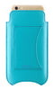 iPhone 6/6s Plus Wallet Case in Teal Blue Vegan Leather | Screen Cleaning Sanitizing Sleeve Case