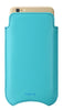 iPhone 6/6s Plus Case in Blue Vegan Leather | Screen Cleaning Sanitizing Sleeve Case