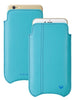 iPhone 6/6s Plus Case in Blue Vegan Leather | Screen Cleaning Sanitizing Sleeve Case