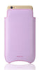 iPhone SE-2 Pouch Case in Purple Faux Leather | Screen Cleaning and Sanitizing Lining.