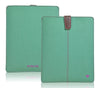 Apple iPad Sleeve Case in Green Canvas | Screen Cleaning Sanitizing Lining