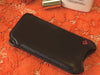 iPhone SE, 5 Pouch Wallet Case in Black Napa Leather | Screen Cleaning Sanitizing Lining