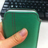 iPhone SE, 5 Pouch Case in Aqua Green Canvas | Screen Cleaning Protective Sanitizing Lining