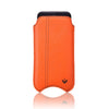 iPhone 6/6s Pouch Case in Orange Vegan Leather | Screen Cleaning Sanitizing Case.