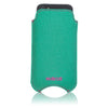 iPhone SE, 5 Pouch Case in Aqua Green Canvas | Screen Cleaning Protective Sanitizing Lining