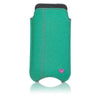 iPhone SE, 5 Pouch Case in Aqua Green Canvas | Screen Cleaning Protective Sanitizing Lining