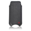 iPhone SE, 5 Pouch Wallet Case in Black Napa Leather | Screen Cleaning Sanitizing Lining