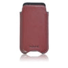 iPhone SE, 5s Pouch Case in Burgundy Napa Leather | Screen Cleaning Sanitizing Lining.