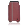 iPhone SE, 5s Pouch Case in Burgundy Napa Leather | Screen Cleaning Sanitizing Lining.
