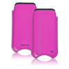iPhone SE, 5 Pouch Case in Pink Napa Leather | Screen Cleaning Sanitizing Lining